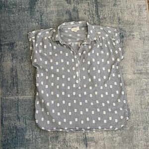 Loft navy stripe with white polkadot sm